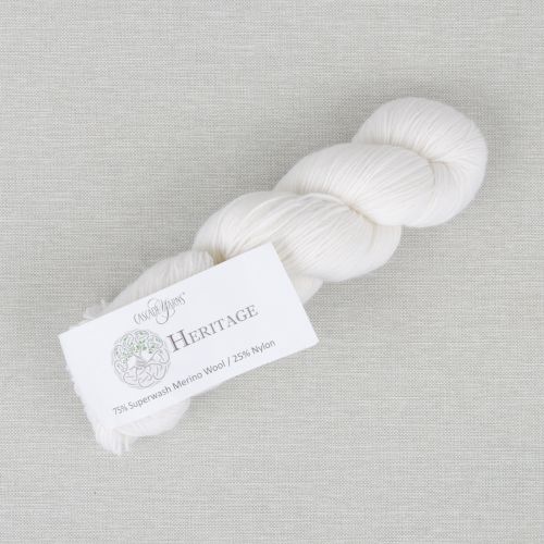 CASCADE HERITAGE SOCK - 5682 WHITE