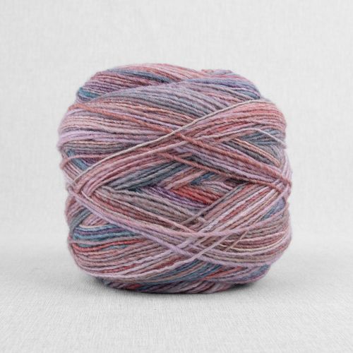 RICO YARNS CREATIVE MELANGE ARAN WONDER BALL - 011 MAUVE BLUE MIX