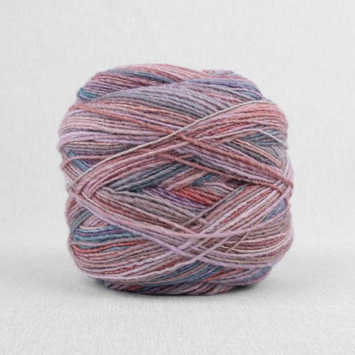 RICO YARNS CREATIVE MELANGE ARAN WONDER BALL - 011 MAUVE BLUE MIX