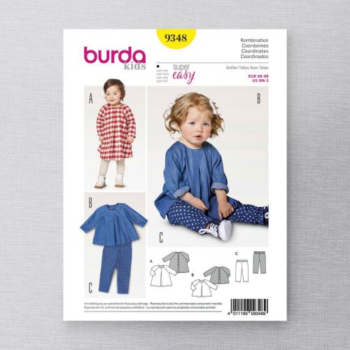 BURDA - 9348 COORDONNÉS POUR ENFANTS