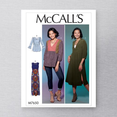 M7650 - HAUTS, TUNIQUE ET ROBE POUR FEMMES 