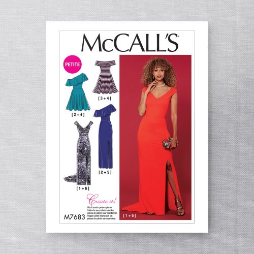 MCCALLS - M7683 - ROBES MIX & MATCH POUR FEMMES / PETITE - 14 À 22