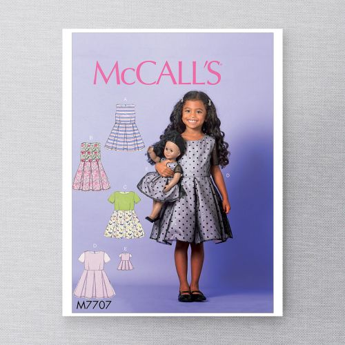 MCCALLS - M7707 - ROBES POUR ENFANTS - 2 À 5