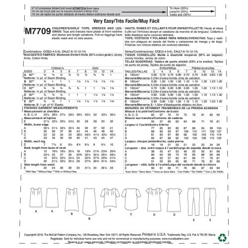 MCCALLS - M7709 - HAUTS, ROBES ET COLLANT POUR ENFANT - 3 À 6MCCALLS - M7709 - HAUTS, ROBES ET COLLANT POUR ENFANT - 3 À 6MCCALLS - M7709 - HAUTS, ROBES ET COLLANT POUR ENFANT - 3 À 6MCCALLS - M7709 - HAUTS, ROBES ET COLLANT POUR ENFANT - 3 À 6MCCALLS - M