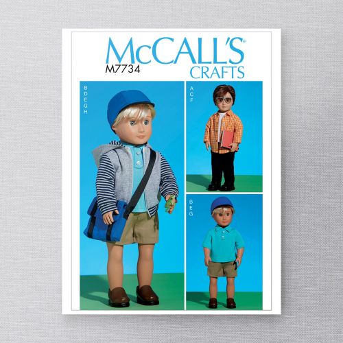 MCCALLS - M7734 - VÊTEMENTS POUR POUPÉE - OSZ