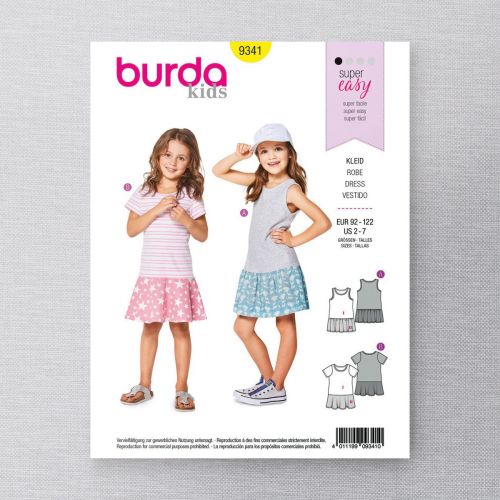 BURDA - 9341 ROBES POUR ENFANTS