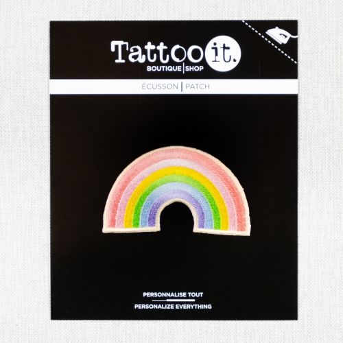 APPLIQUE ARC-EN-CIEL PASTEL