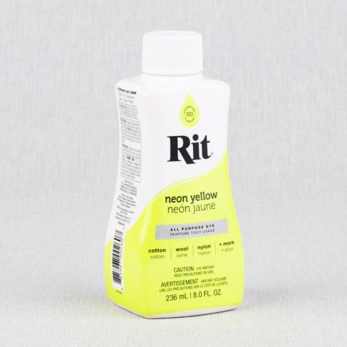 TEINTURE LIQUIDE TOUT USAGE RIT 236ML - JAUNE NÉON