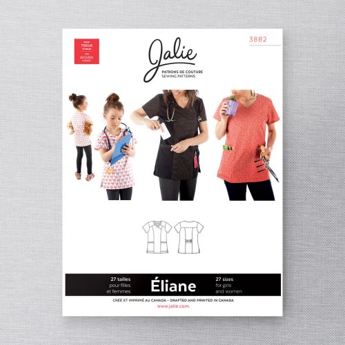 JALIE 3882 - ÉLIANE HAUT D'UNIFORME D'INFIRMIÈRE