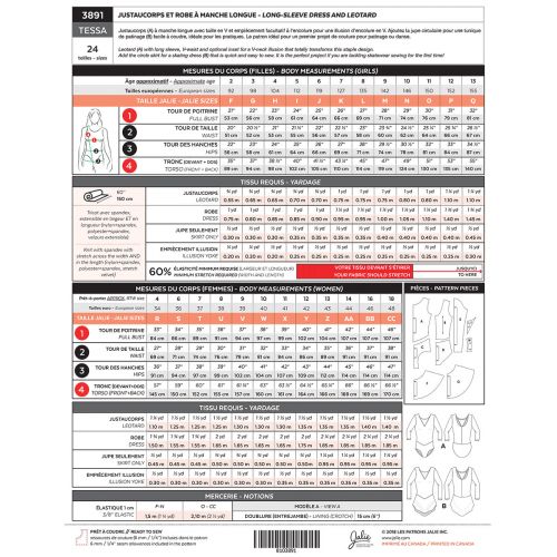 JALIE 3891 - TESSA JUSTAUCORPS ET ROBE À MANCHE LONGUE