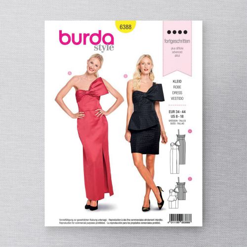 BURDA - 6388 ROBES TRÈS AJUSTÉES POUR FEMMES