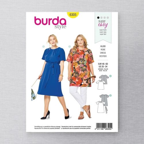 BURDA - 6305 ROBES SEMI-AJUSTÉES POUR FEMMES