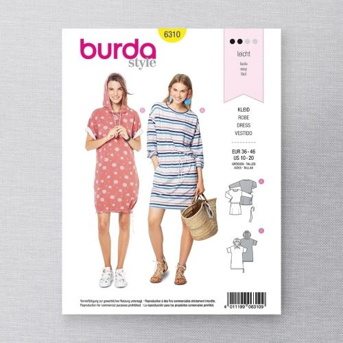 BURDA - 6310 ROBES SEMI-AJUSTÉES POUR FEMMES