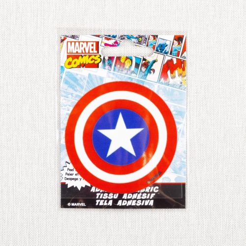 APPLIQUÉ AD-FAB PAR CAMELOT - MARVEL CAPITAINE AMERICA LOGO ROUGE