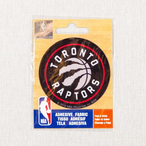 APPLIQUÉ AD-FAB PAR CAMELOT - NBA TORONTO RAPTORS LOGO NOIR