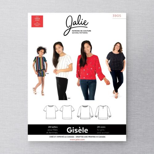 JALIE 3905 - GISÈLE BLOUSE À ENCOLURE RONDE