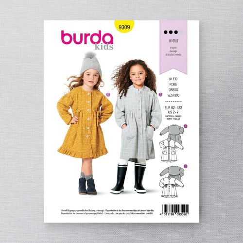 BURDA - 9309 ROBE POUR ENFANT