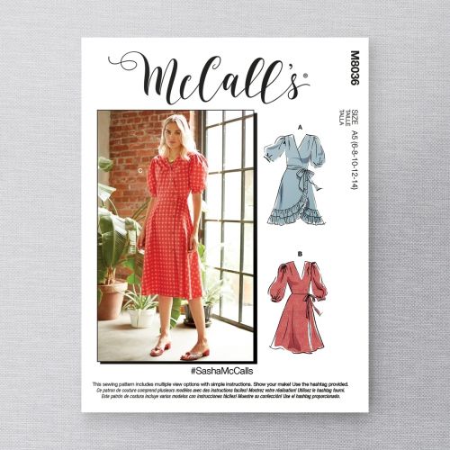 MCCALLS - M8036 ROBES ET CEINTURE POUR FEMME