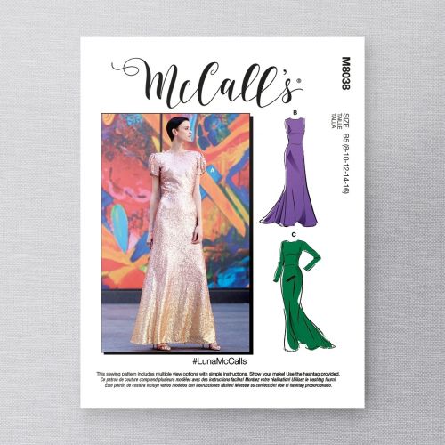 MCCALLS - M8038 ROBES OCCASION SPÉCIAL POUR FEMME