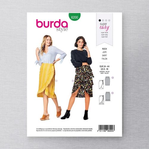 BURDA - 6200 JUPES POUR FEMME 