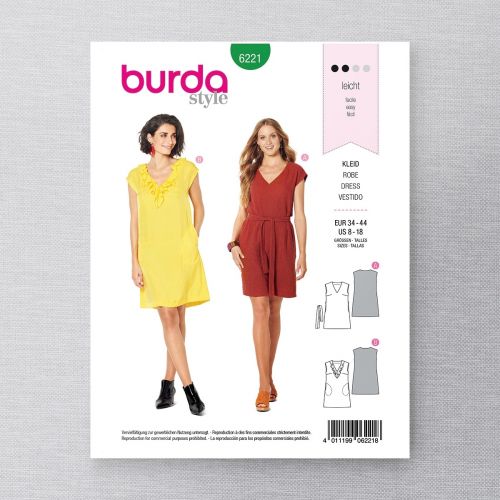 BURDA - 6221 ROBES POUR FEMME 