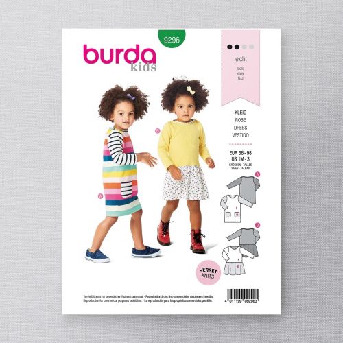 BURDA - 9296 ROBES POUR ENFANT
