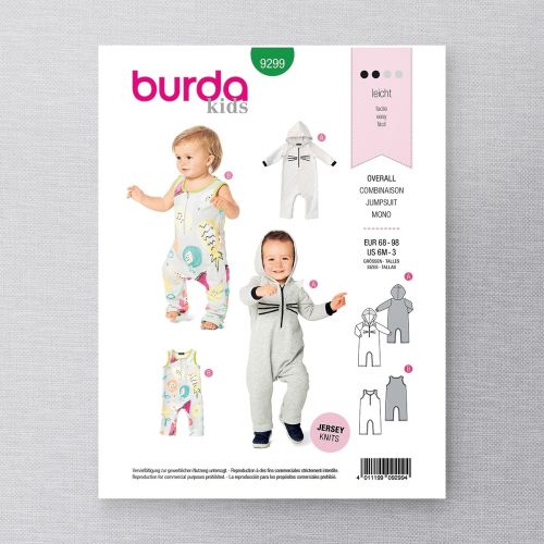 BURDA - 9299 COMBINAISONS POUR ENFANT