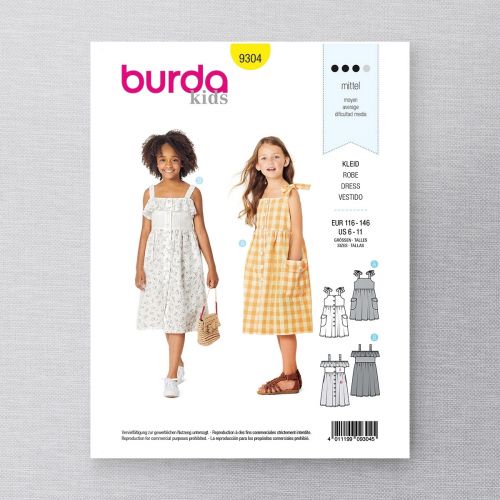 BURDA - 9304 ROBES POUR ENFANT