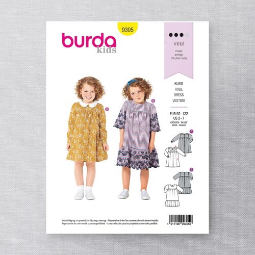 BURDA - 9305 ROBES POUR ENFANT