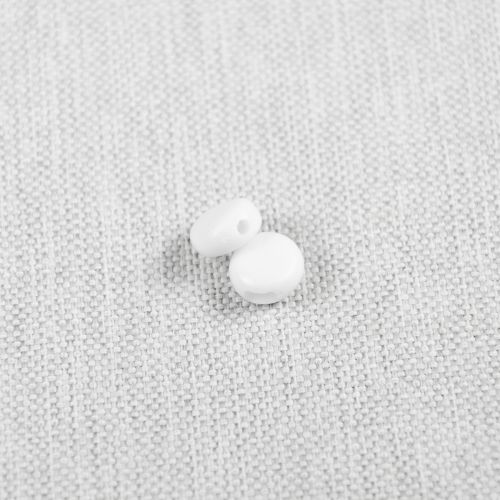 SERRE-CORDON ROND EN SILICONE BLANC - 10MM X 4MM