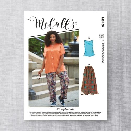 MCCALLS - M8159 ENSEMBLE TAILLE PLUS POUR FEMMES