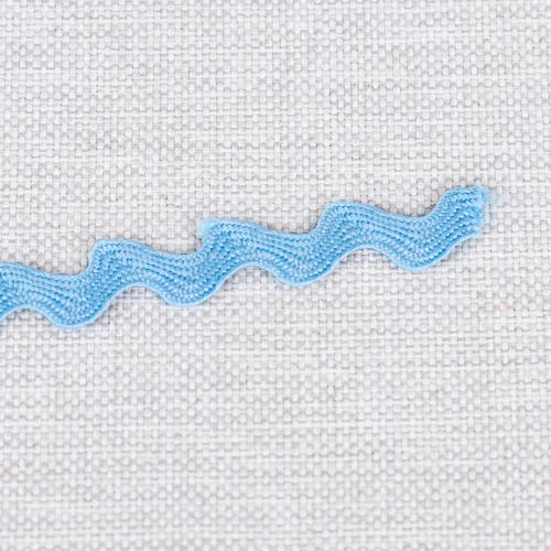 CROQUET EN PAQUET (RIC RAC) 6MM - BLEU - 2.3M/PAQUET