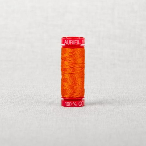 FIL DE COTON AURIFIL MAKO 12 50M - 2150 CITROUILLE