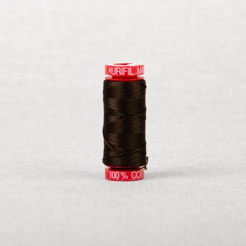 FIL DE COTON AURIFIL MAKO 12 50M - 5024 BRUN FONCÉ