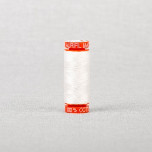 FIL DE COTON AURIFIL MAKO 50 200M - 2021 BLANC NATUREL