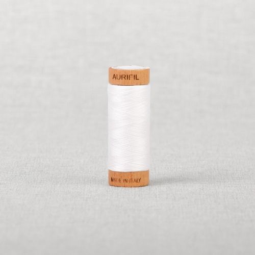 FIL DE COTON AURIFIL MAKO 80 274M - 2024 BLANC