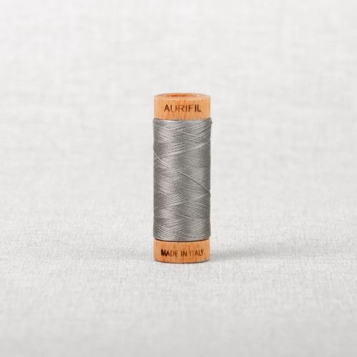 FIL DE COTON AURIFIL MAKO 80 274M - 2620 ACIER INOXYDABLE