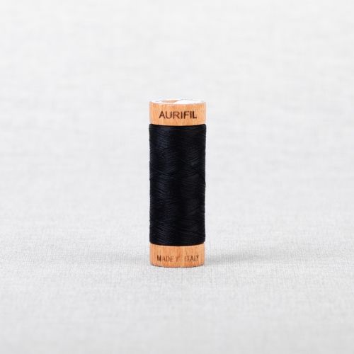 FIL DE COTON AURIFIL MAKO 80 274M - 2692 NOIR