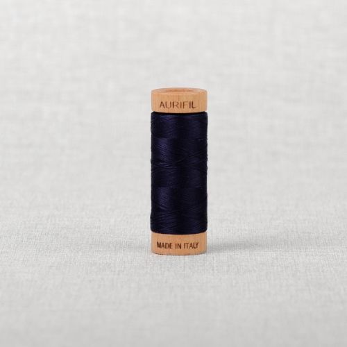 FIL DE COTON AURIFIL MAKO 80 274M - 2784 BLEU MARINE FONCÉ