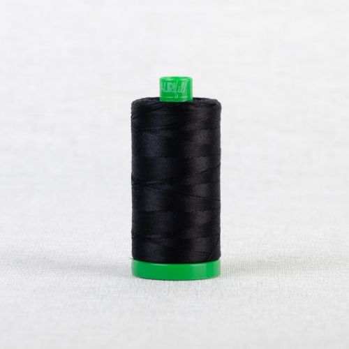 FIL DE COTON AURIFIL MAKO 40 1000M - 2692 NOIR