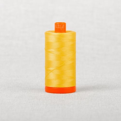 FIL DE COTON AURIFIL MAKO 50 1300M - 1135 JAUNE PÂLE