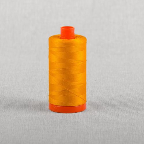 FIL DE COTON AURIFIL MAKO 50 1300M - 2145 JAUNE ORANGE