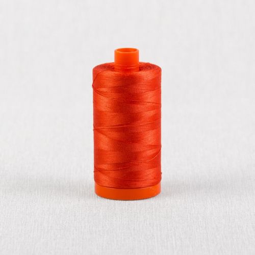 FIL DE COTON AURIFIL MAKO 50 1300M - 2277 ROUGE ORANGE PÂLE