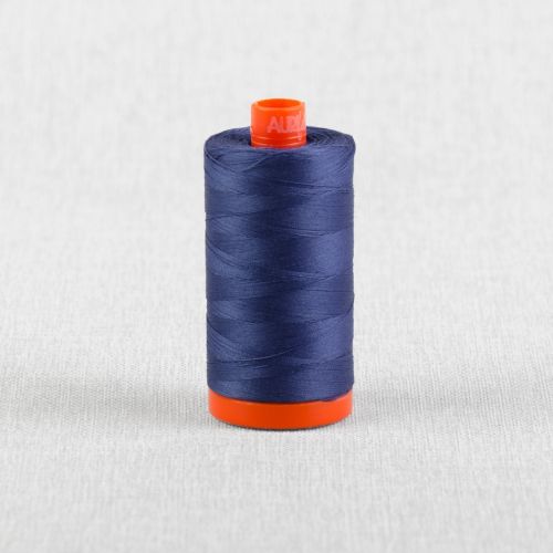 FIL DE COTON AURIFIL MAKO 50 1300M - 2730 BLEU DELFT