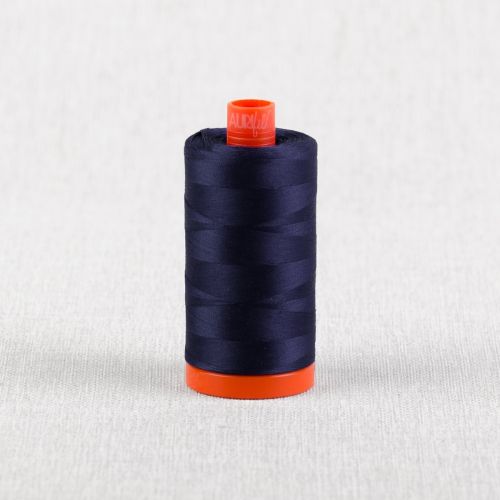 FIL DE COTON AURIFIL MAKO 50 1300M - 2780 BLEU DELFT FONCÉ