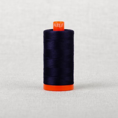 FIL DE COTON AURIFIL MAKO 50 1300M - 2784 BLEU MARINE FONCÉ