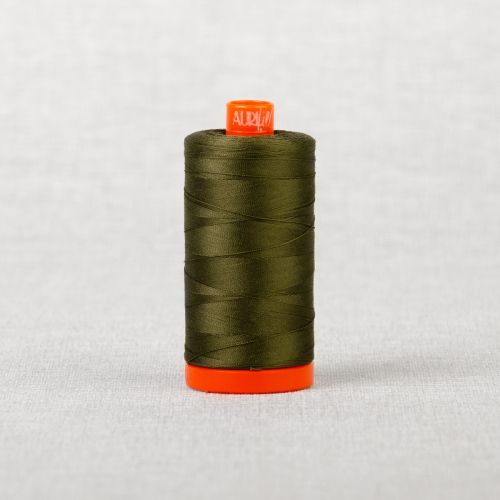 FIL DE COTON AURIFIL MAKO 50 1300M - 2905 VERT ARMÉE