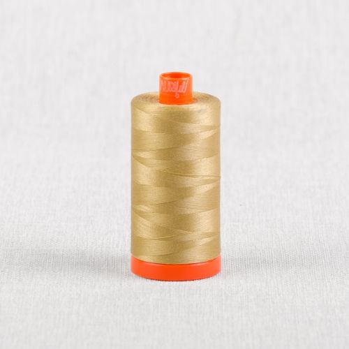 FIL DE COTON AURIFIL MAKO 50 1300M - 2915 LAITON TRÈS LÉGER