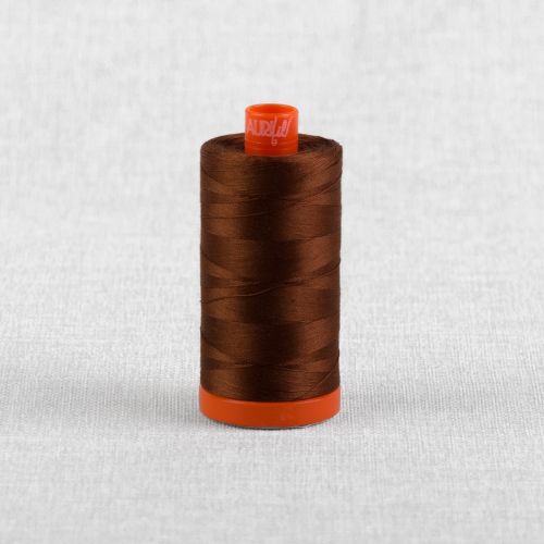 FIL DE COTON AURIFIL MAKO 50 1300M - 4012 BRUN CUIVRÉ