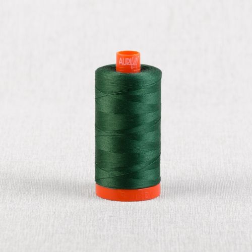 FIL DE COTON AURIFIL MAKO 50 1300M - 4129 VERT GAZON